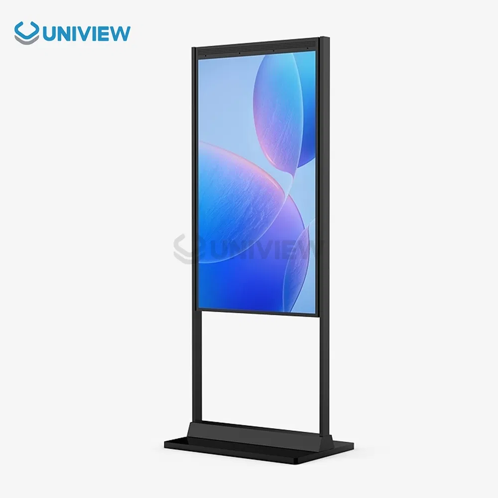 Uniview LCD 43 49 55 65 75 Inch Semi Outdoor Double-Sided Window Display Screen LCD Display Digital Signage