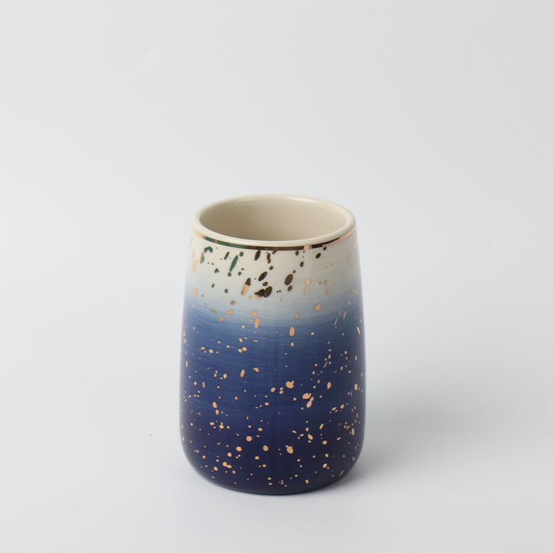 Rustic Decor Single Ceramic Cup Teen Bathroom Vanity Style Bathroom Accessories