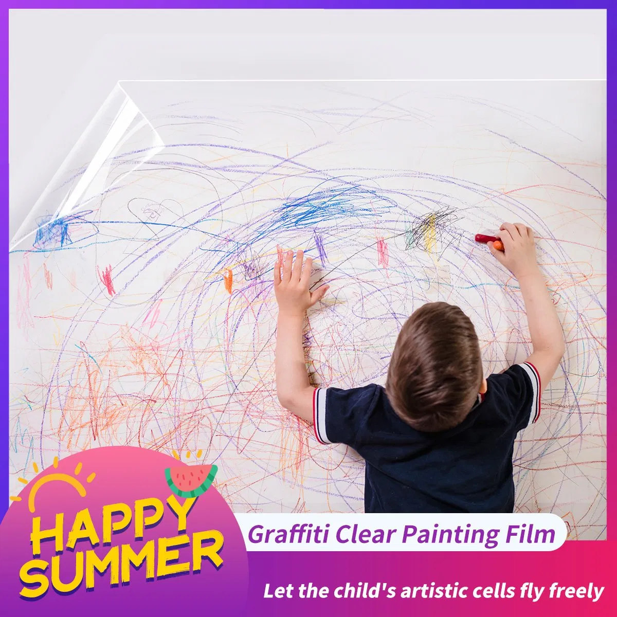 Wall Anti-Fouling Protective Film, Electrostatic Wall Protection Sticker, Painting Creation