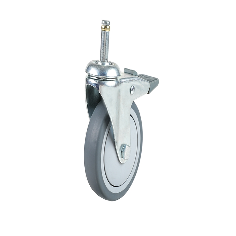 Medical Grade Stainless Steel TPR Silent Caster Wheels for Hospital Equipment
