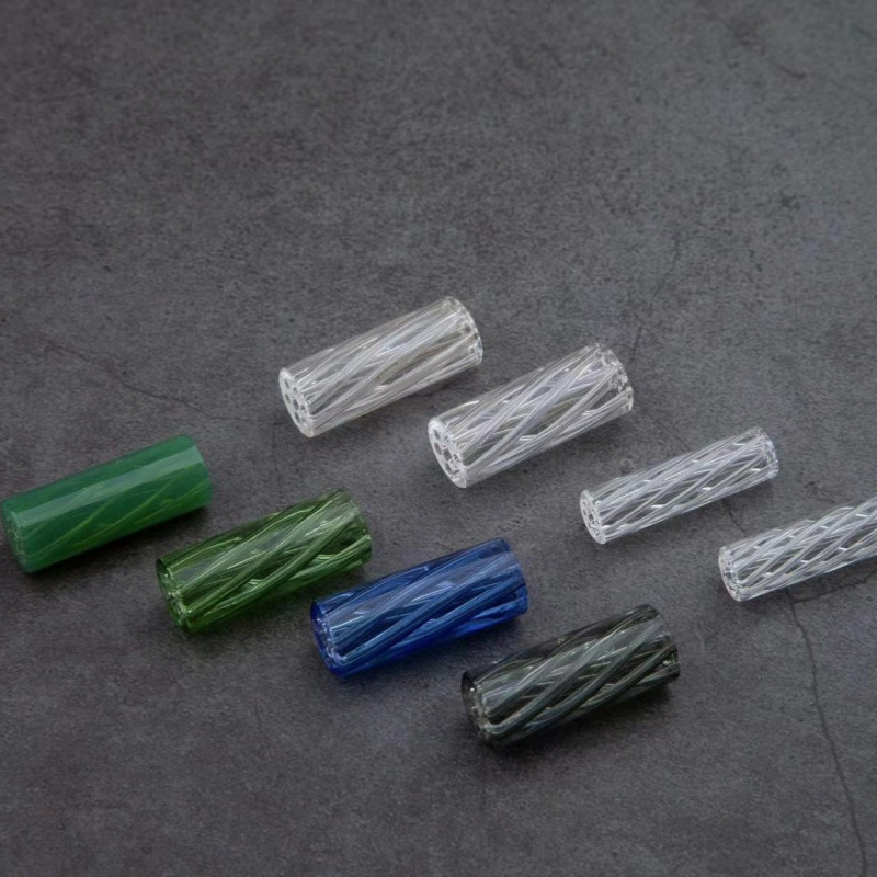 Borosilicate Colored Glass Spiral Cigarette Holder