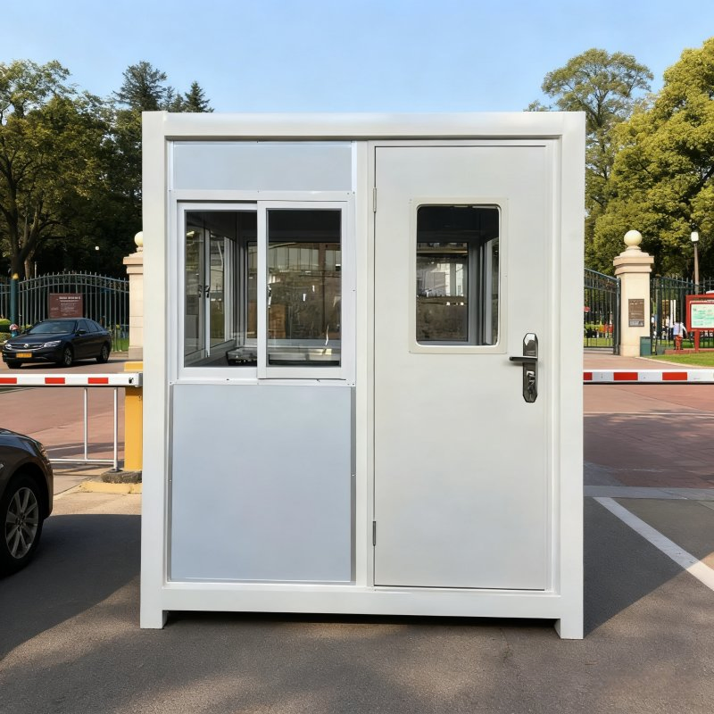 Wholesale Outdoor Steel Structure Portable Mobile Sandwich Panel Security Guard Booth for Duty Sentry Kiosk House