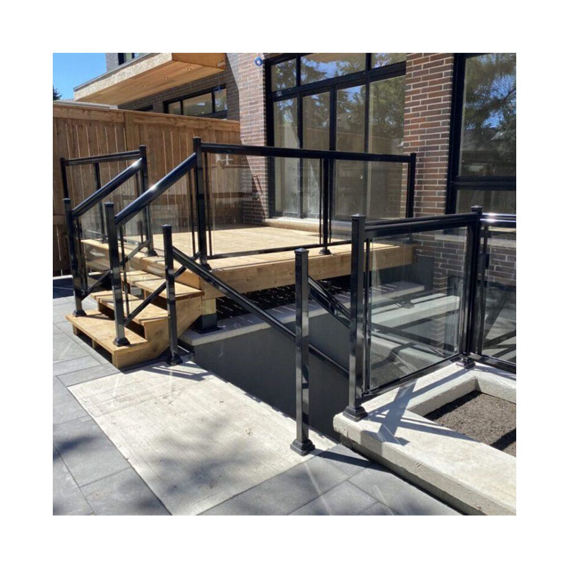 Aluminum Glass Railing Spigot Stair Photos Outdoor Deck Post Aluminum Glass Railing