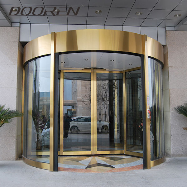 Automatic Crystal Revolving Door, All-Glass Revolving Door