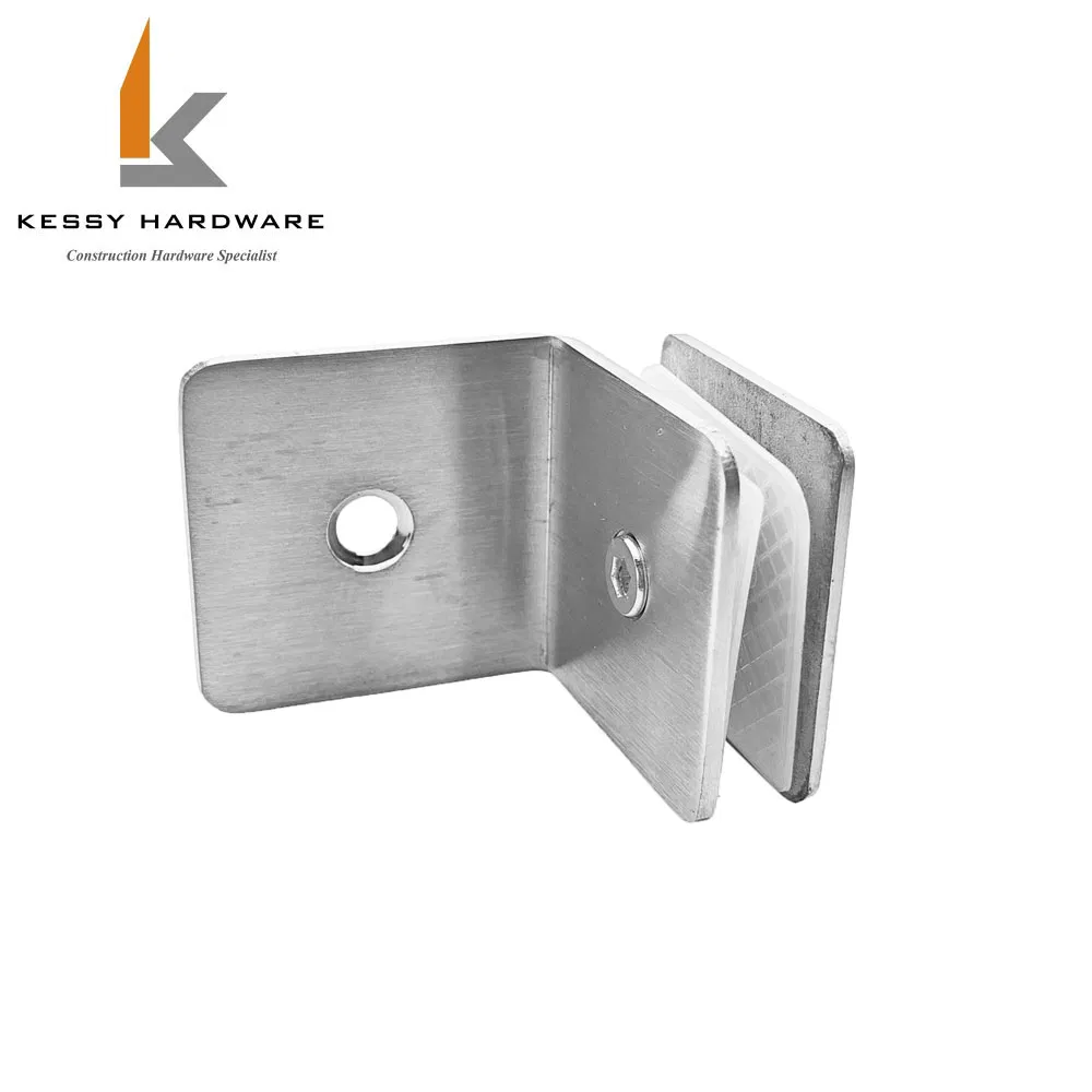 Wholesale Door Hardware Shower Fitting Glass Door Clip Corner Bathroom Clamp Bracket