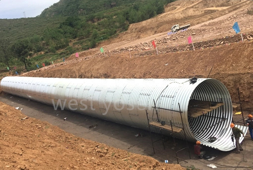 Steel Culvert Pipe High Performance Anticorrosion