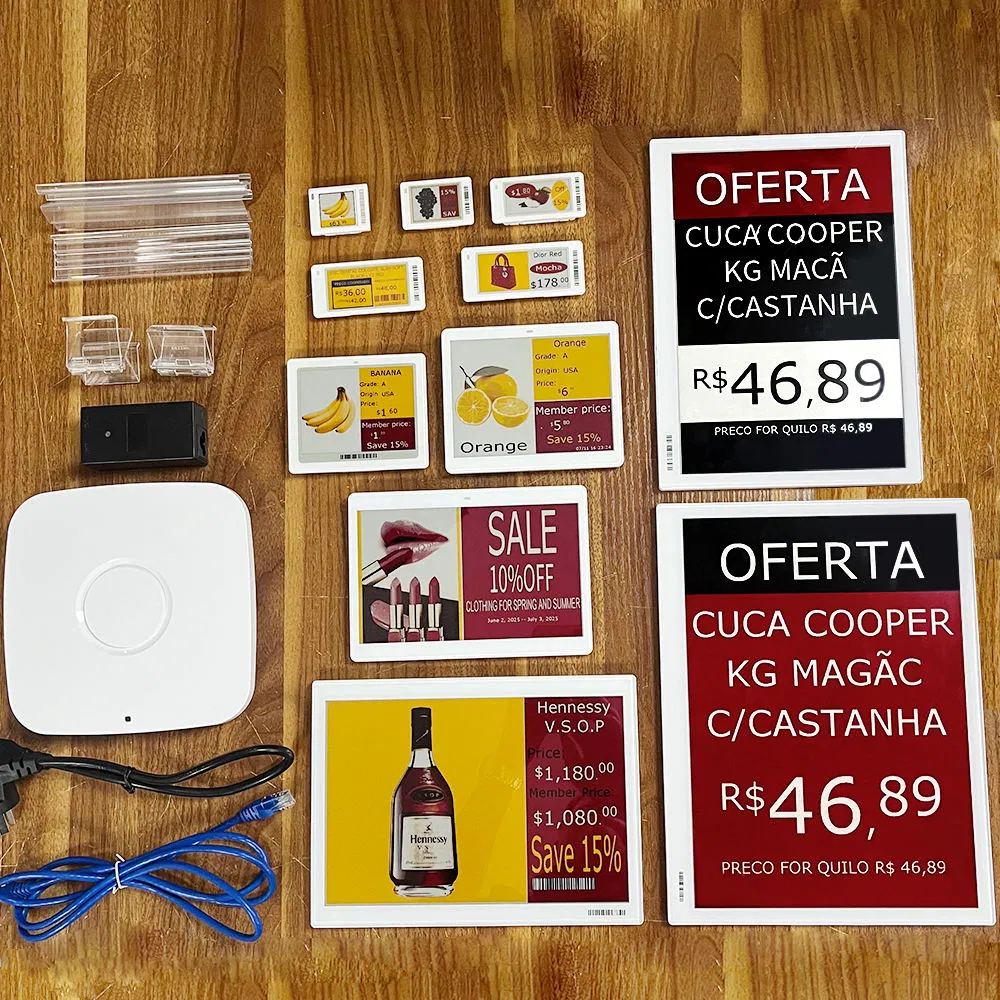 Customized to Sample 4.2 High Resolution NFC E Ink Display Wireless ESL Price Tag Supermarket Solution with WiFi and English Support Timely Action