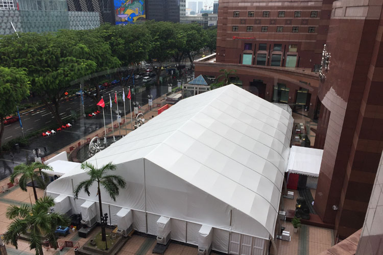 40m*120m Curve Marquee Tent Tria Installation by Superb Tent