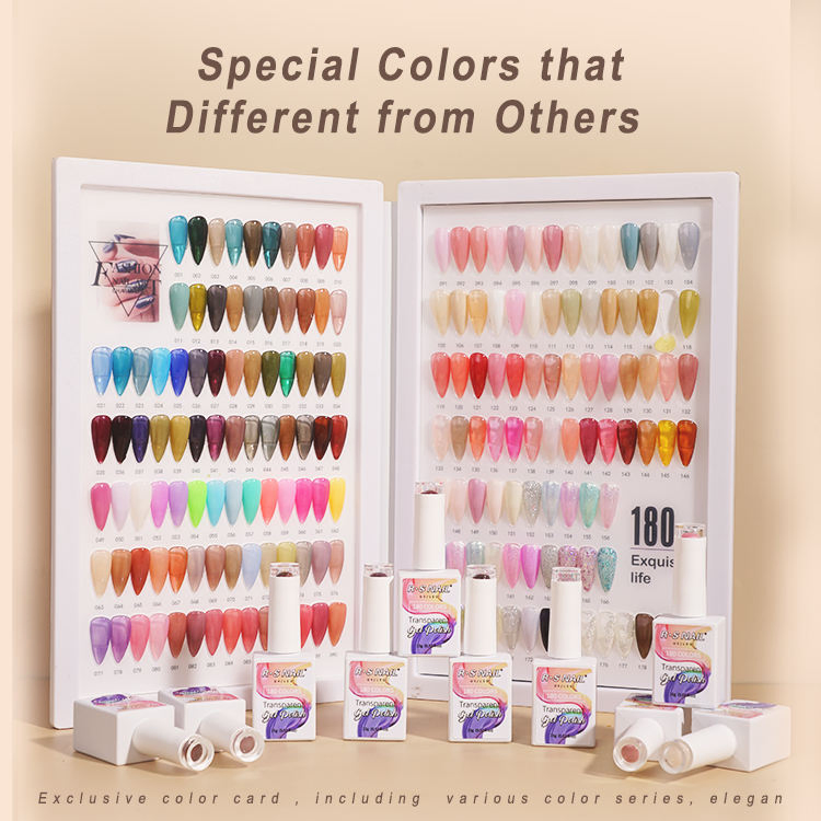 R S Nail UV Gel Base Coat Shine Non Wipe Top Coat DIY Nail Gel Polish Color 180 Clear Finish Cover UV LED Gel Nail Polish