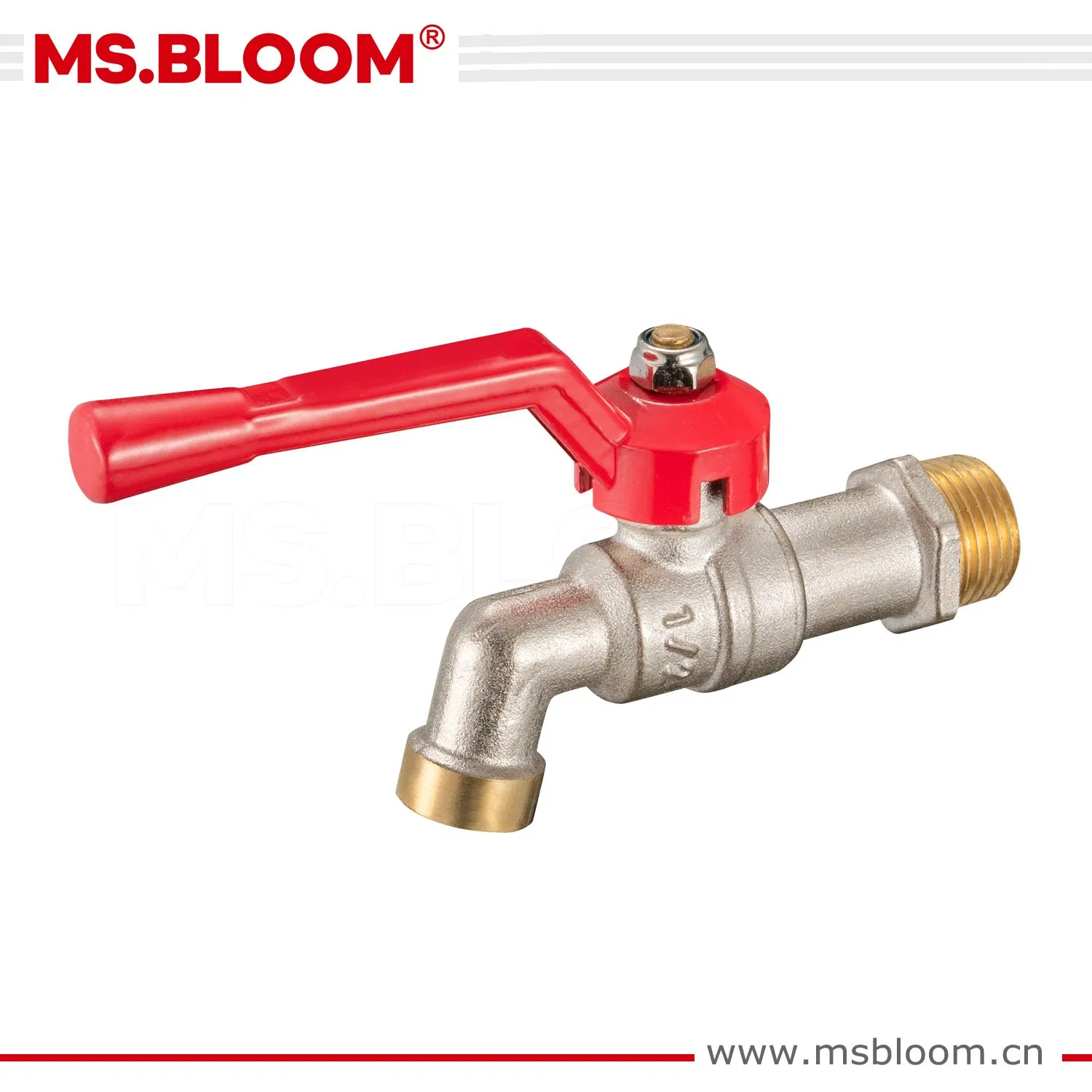 Nickel Plated Iron Handle Bibcock