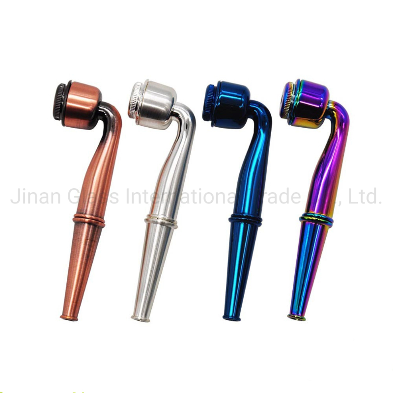 Aluminium Alloy Metal Pipes One Hitter Tobacco Pipes for Smoking