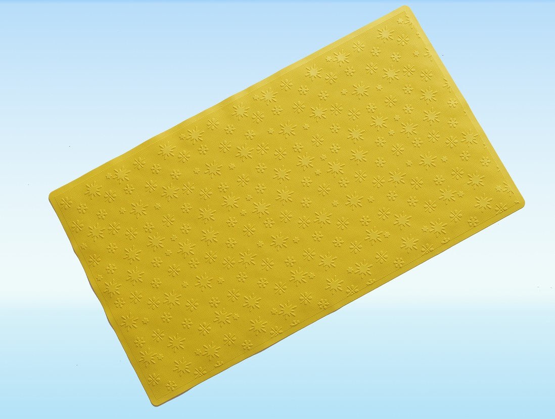 Non Slip Baby Protection Natural Rubber Shower Bath Mat with Suckers