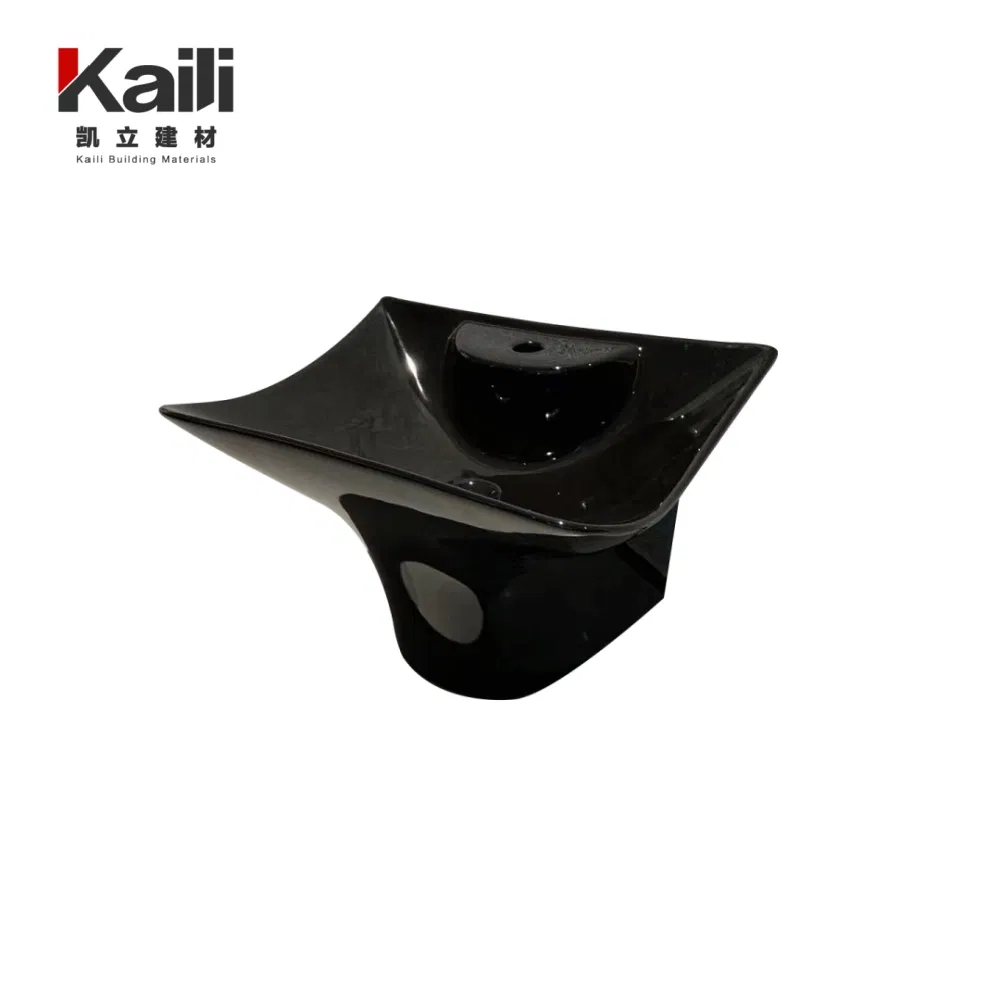 Single Hole Artistic Ceramic Vessel Basin 5mm Thick Anti Fade Porcelain Bathroom Sink