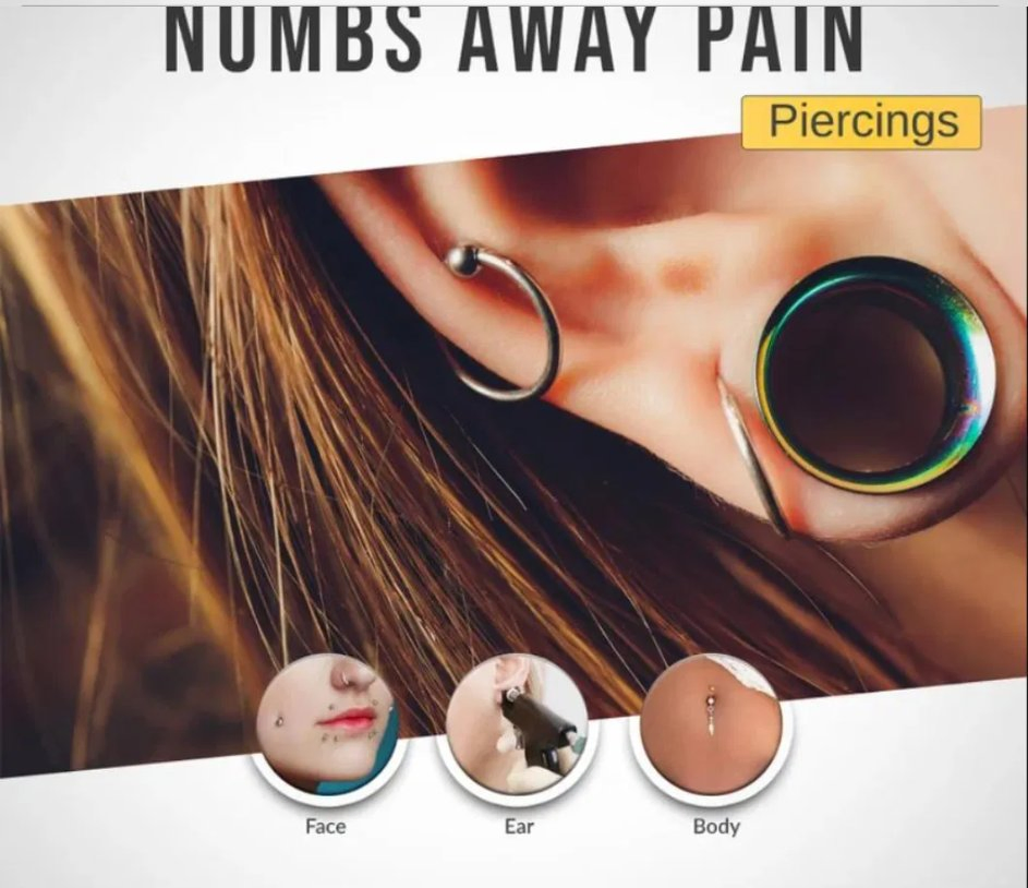 Topical Anesthetic Numbing Cream for Pain Relief Maximum Strength Vitamin E