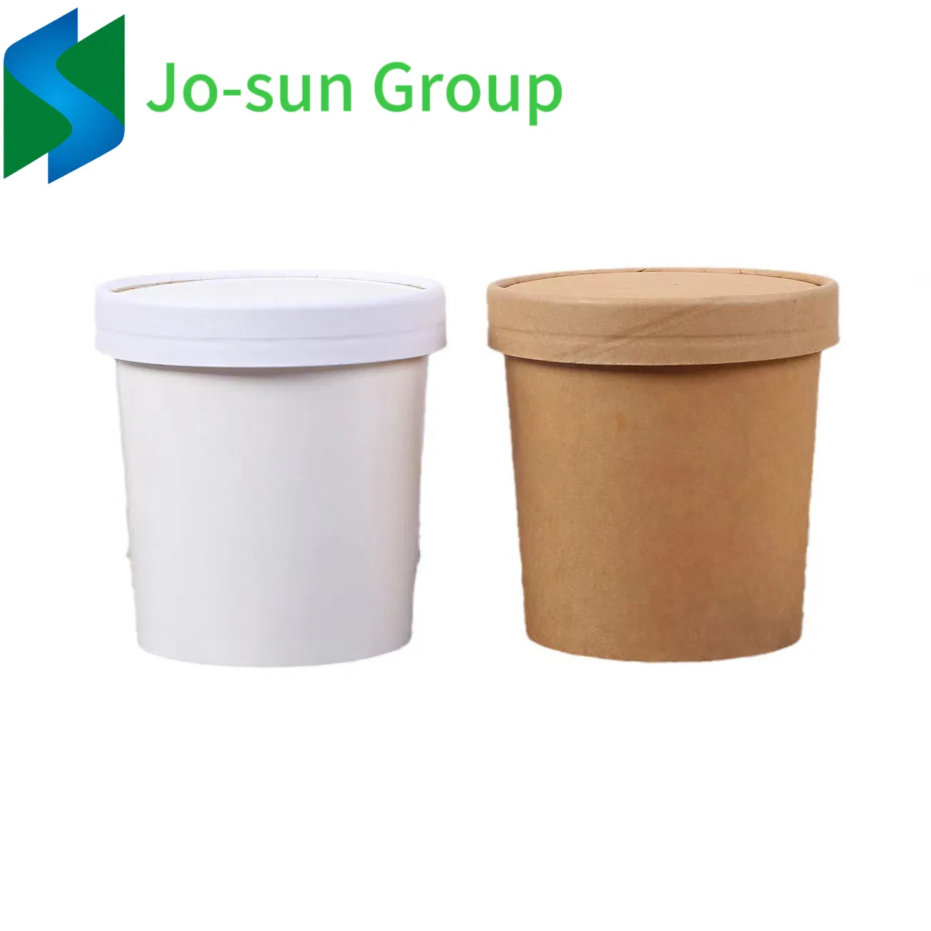 Hot Sale Biodegradable Disposable Kraft Paper Brown Hot Soup Bucket with Lid