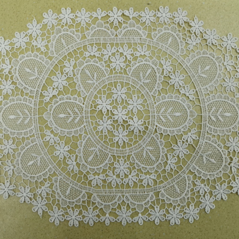 European-Style Printed Flower Lace Napkin Plastic Tea and Dinner Party Napkin with Embroidery for Weddings and Decorations