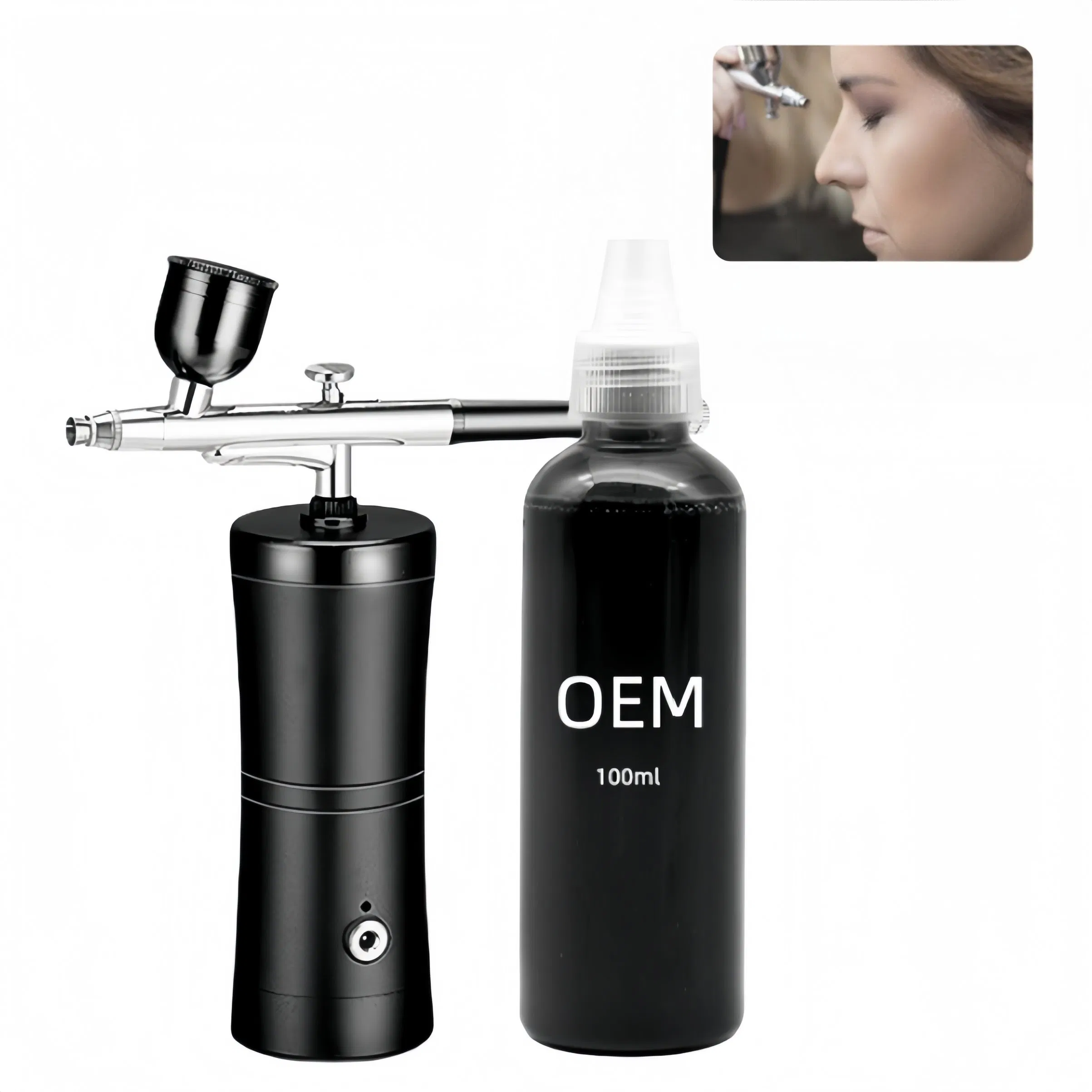 Spray Barber Beard Enhancement Color Black Hair Beard Liner