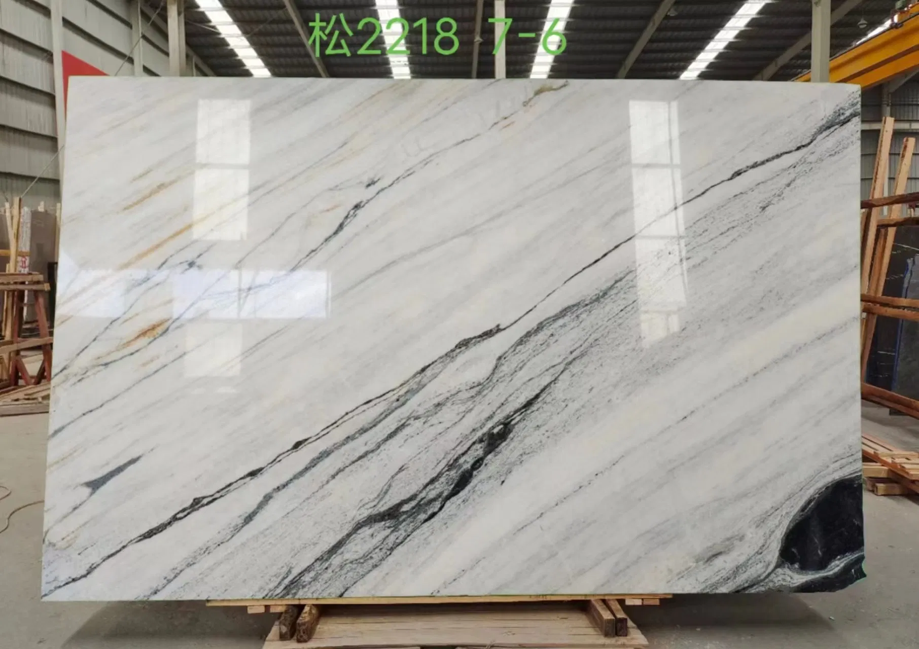 Panda White Natural Marble Slabs for Stairs Countertops Table Tops Wall Floor Tiles Factory