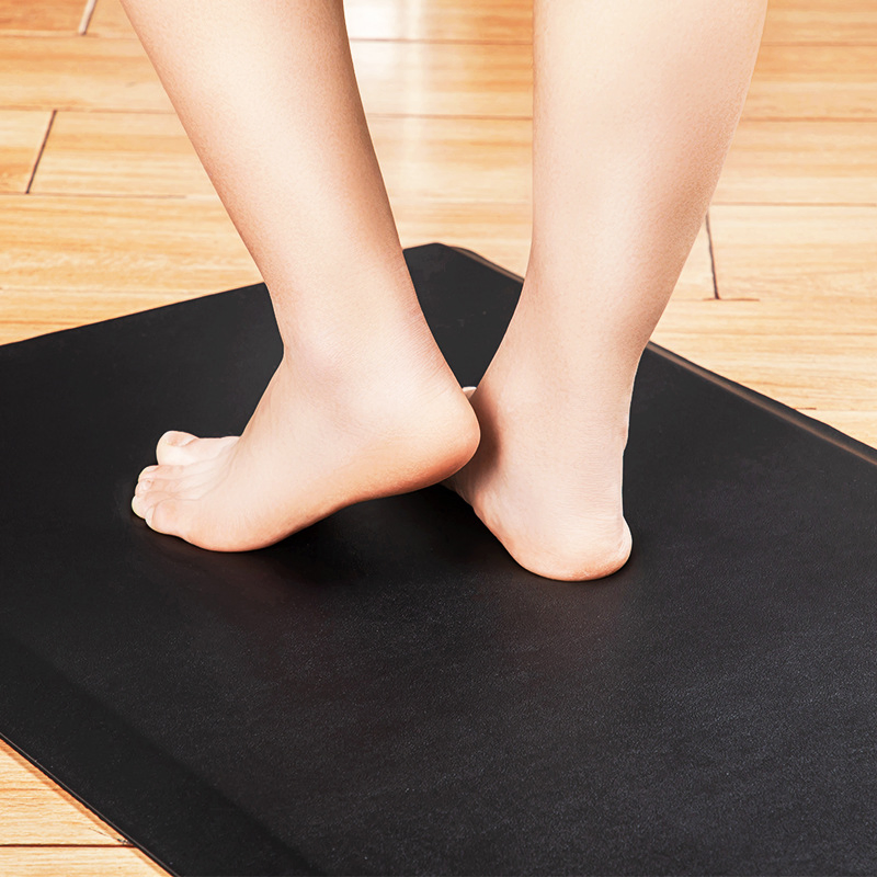 High Traction Anti Slip Soft PU Leather Foam Floor Mats Kitchen Mat