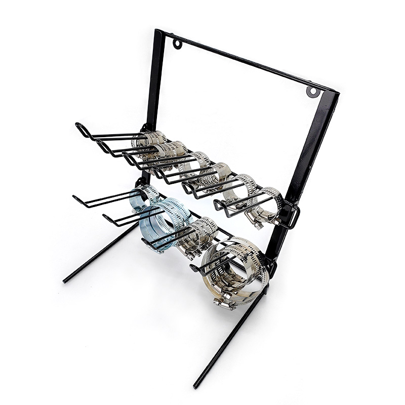Hose Clamp Racks with 10 Loops/ Headers for Storage Displays