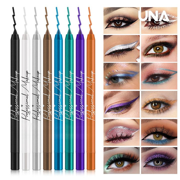 Wholesale High Quality Makeup Vegan Eyeliner Monochrome Pearl Glitter Eyeliner Waterproof Long Lasting Liquid Eyeliner