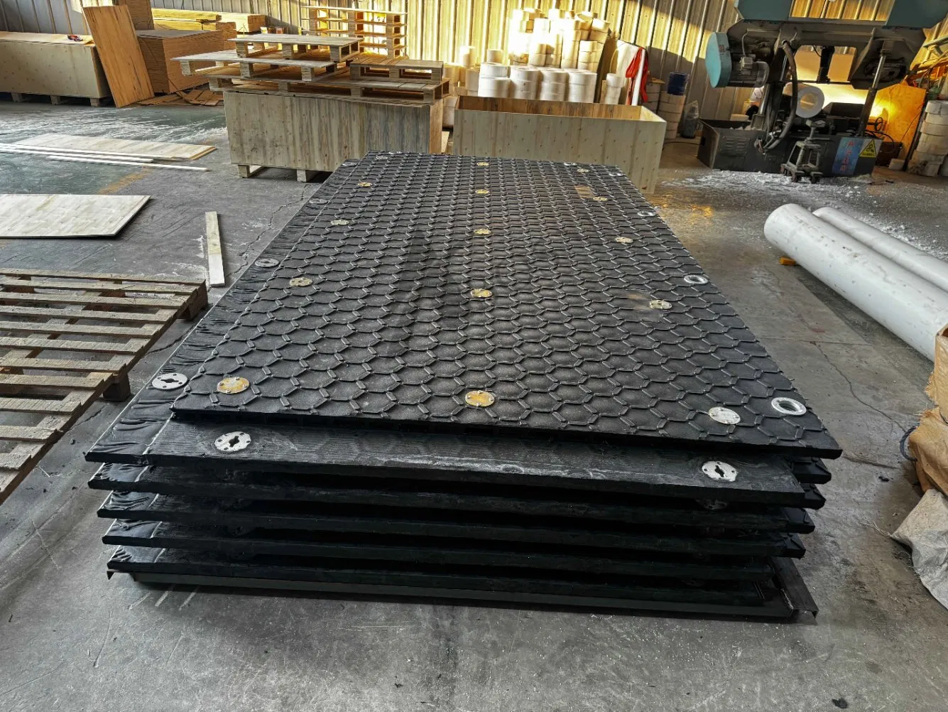Oil Drilling Rig Floor Mats Engineering Plastic UHMWPE Ground Mat