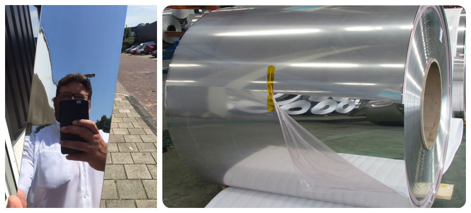 96% High Reflectivity Reflector Panels 1.0mm Mirror-Finish Aluminum Decorative Panels