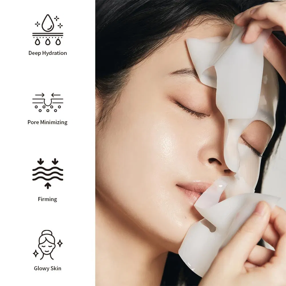 OEM Overnight Glow Glass Skin Hydrating Firming Salmon DNA Pdrn Pink Collagnen Jelly Gel Face Mask