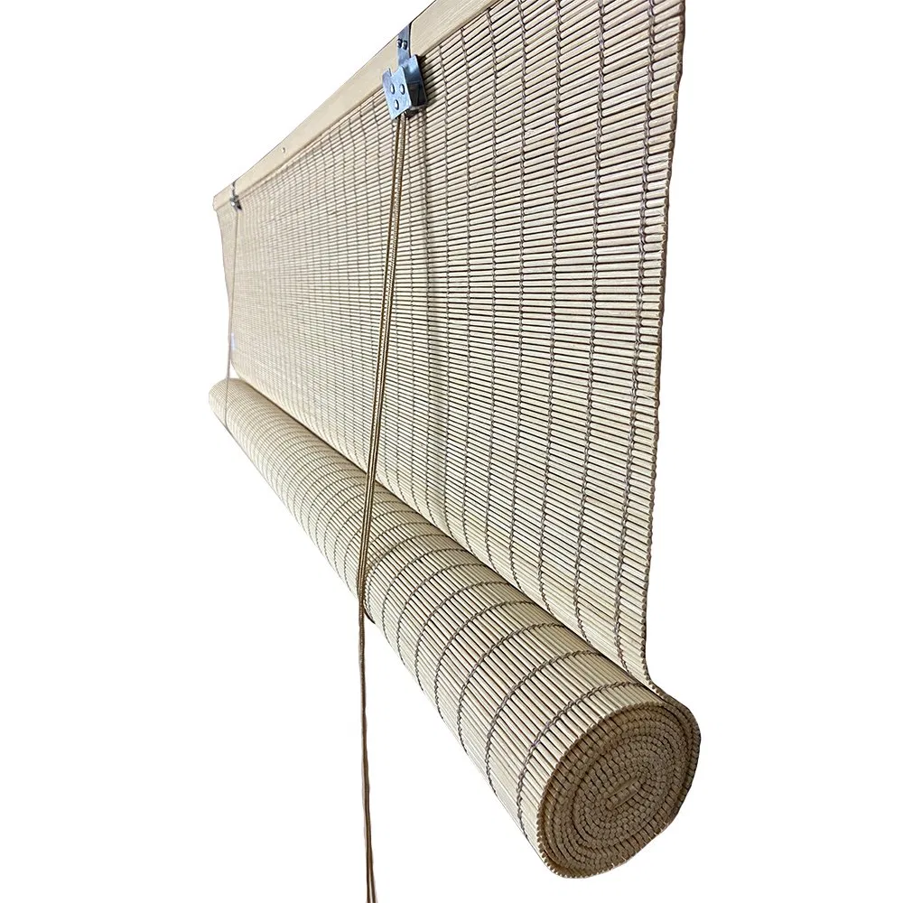 White Natural Round Bamboo Blind for Home Decoration