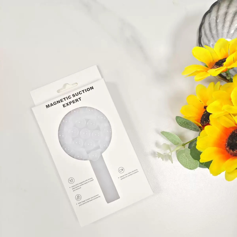 Universal Multi Functional Finger Grip Holder with Magnetic Silicone Suction Holder Anti-Slip Adhesive Silicone Suction Cup