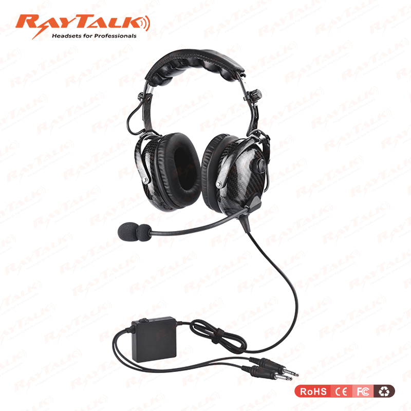 Real Carbon Fiber Pilot Anr Wireless Headset pH-400A-Ga/Anr/Bt/Sc