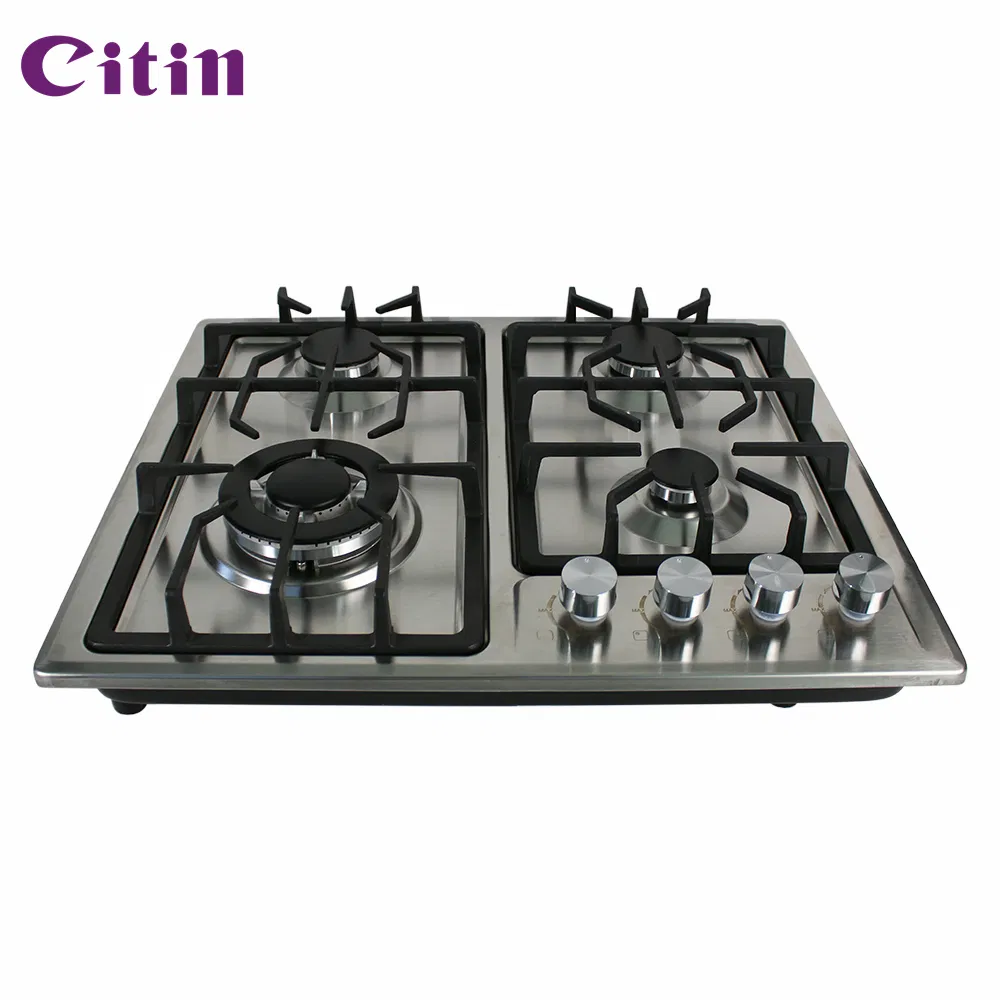 4 Burners Gas Hob Durable Aluminum Alloy Adapter Gas Stove