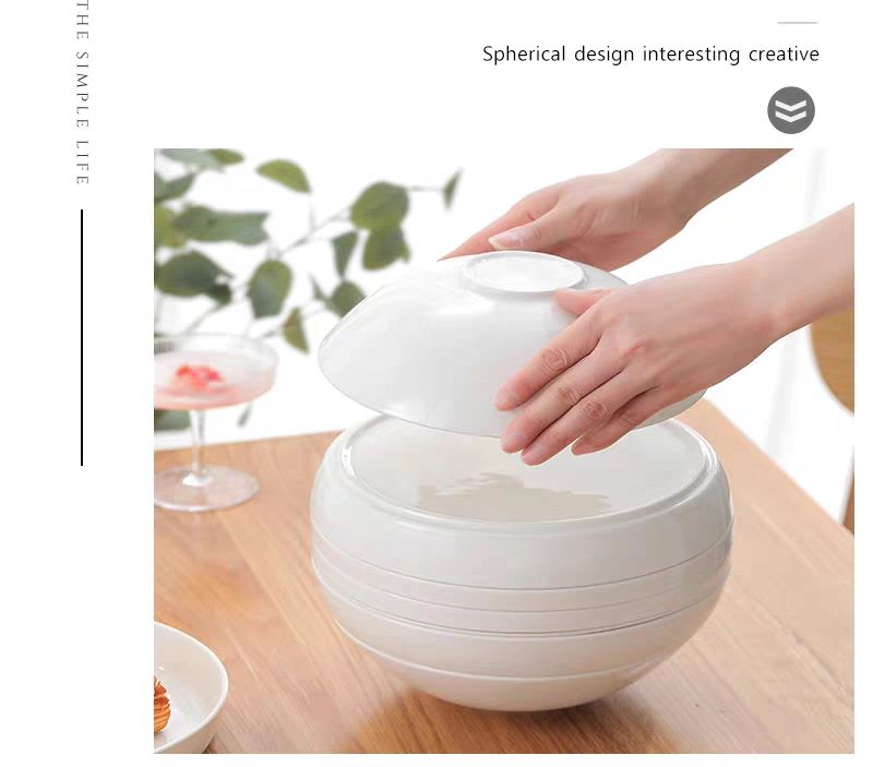 Artistic Sphere Ceramic Dinnerware Set for Stylish Dining