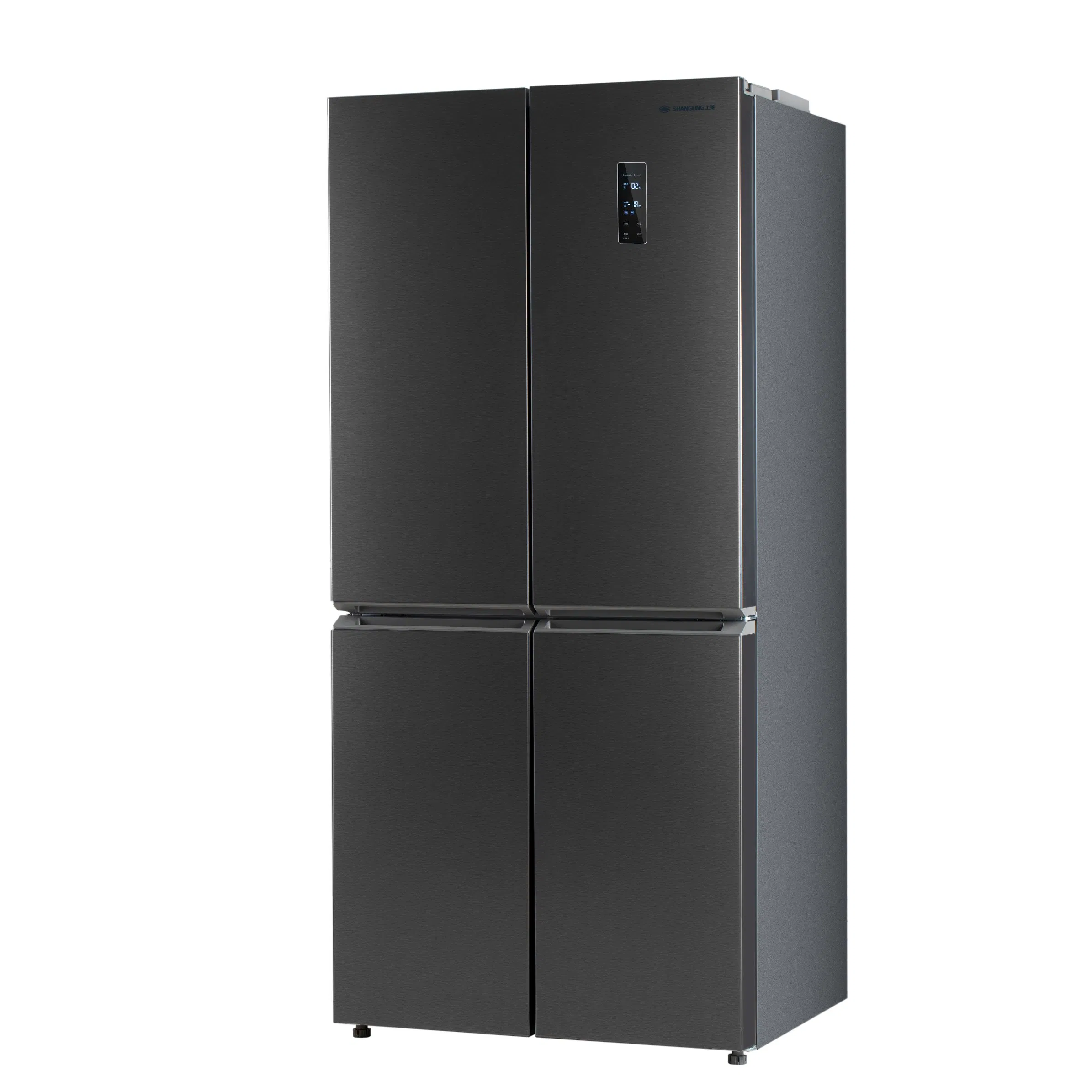 High-End Household Glass-Door Air-Cooled Frost-Free Refrigerator with Drinking Water Dispenser, Side-by-Side Refrigerator