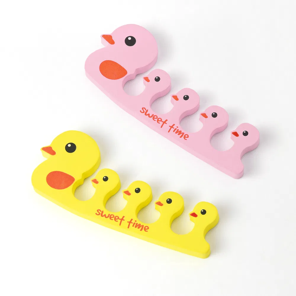 Professional Foot Care Pedicure Gel Toe Separators DIY Cute Duck Shape Manicure Nail Art Finger Separator