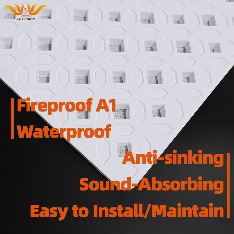 Acoustic Ceiling Gypsum Board Fireproof Gypsum Ceiling Board