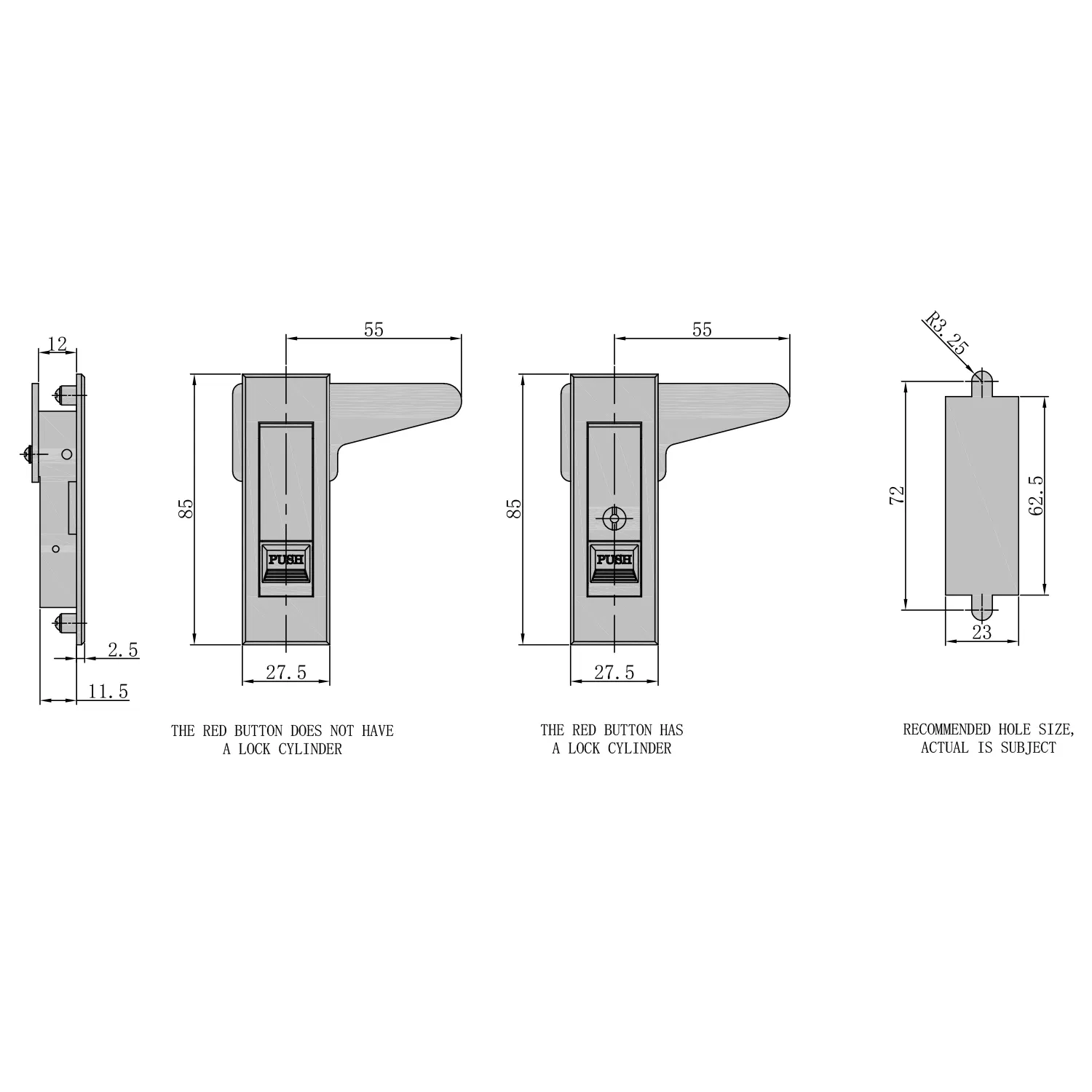 Manywell Zinc Alloy Quick-Release Locks X - 5603 for CNC Semi-Automatic Machine Tool
