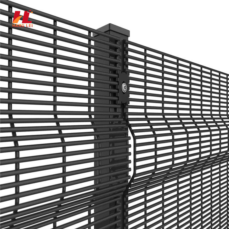 Clear View Galvanized 358 Security Mesh Fence for Visual Surveillance and Intrusion Prevention in Commercial Industrial and Institutional Applications