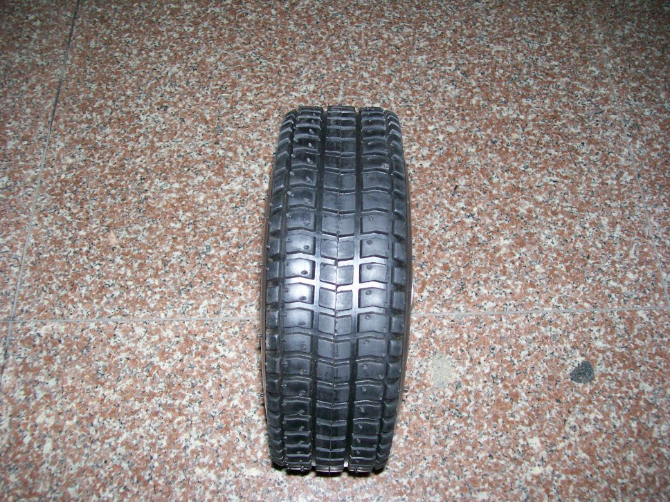 Big Flower Tread Patten Pneumatic Rubber Wheel (10'x3.50-4)