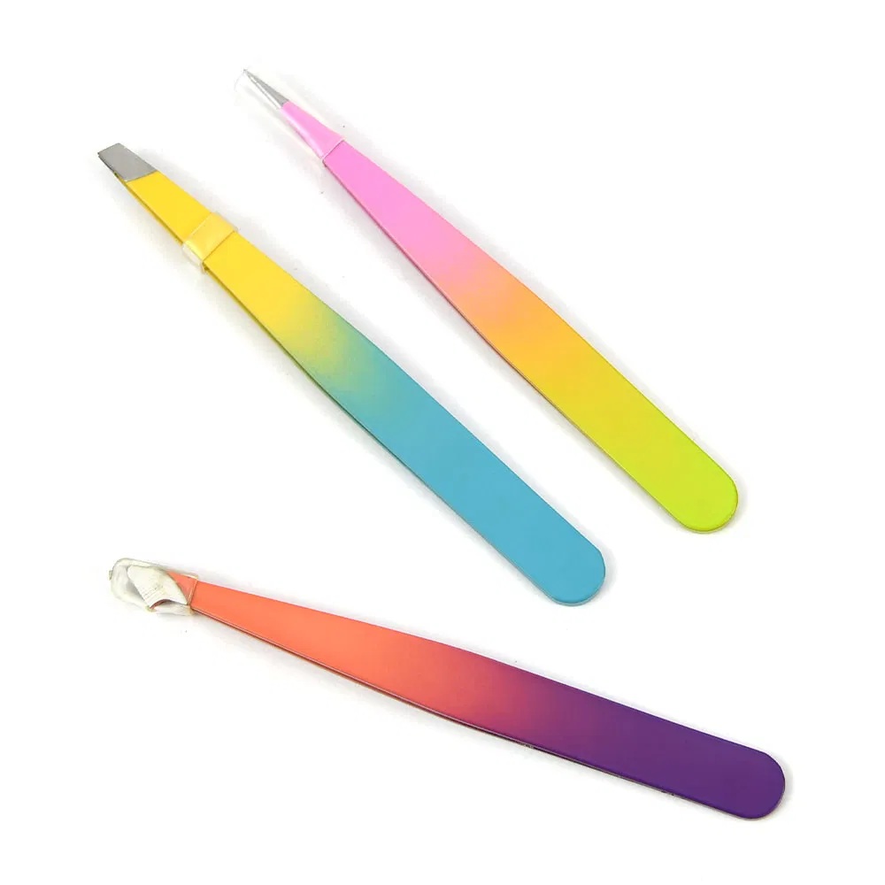 Colour Lash Eyebrow Clip Tweezer Eyelash Tweezers for Makeup