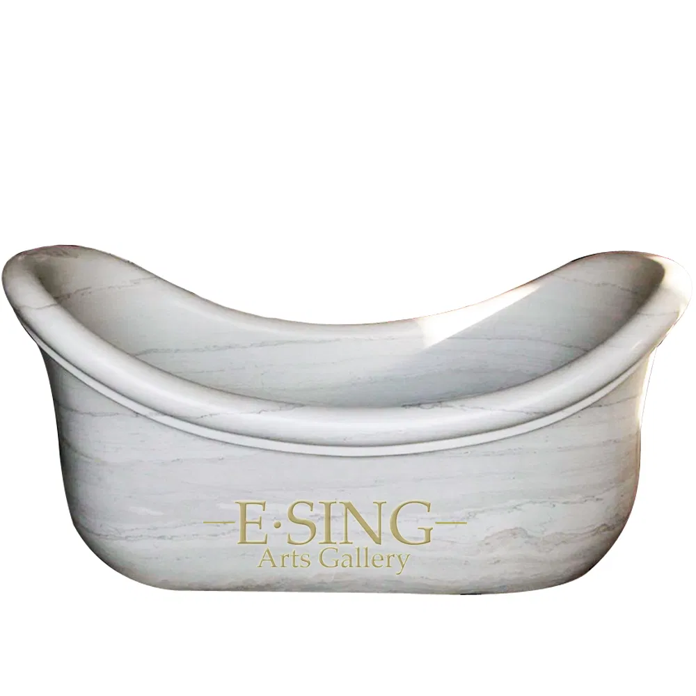 Wholesale Price Freestanding Yellow Stone Marble Bathtub for Sale