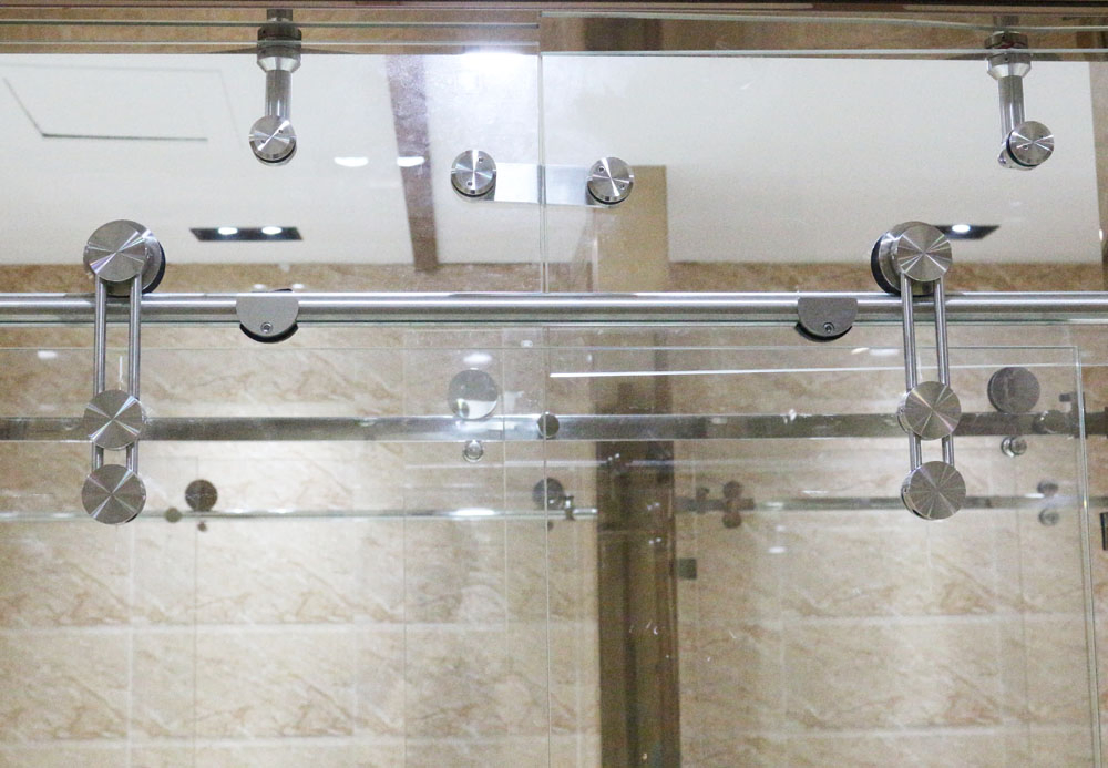 Frameless Stainless Steel 304 Sliding Shower Shower Cubicle Accessories Sliding Door Roller Hardware Accessories