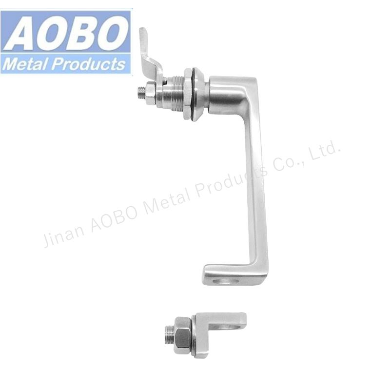 Heavy Duty Precision Cast Wholesale AISI316 Custom Electric Locker Stainless Steel L Handle for Padlock Industrial Distribution Box Electrical Enclosures