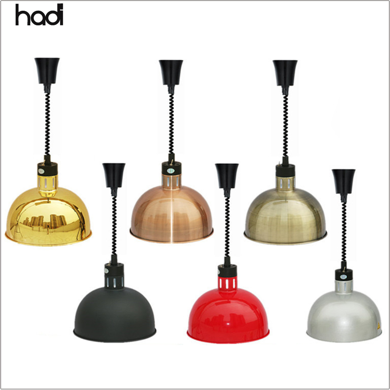 Hotel Kitchen Equipment Tableware Telescopic Flexible Food Warmer Light Kitchen Heat Lamps Electric Colorful Hanging Buffet Food Heater Lamp