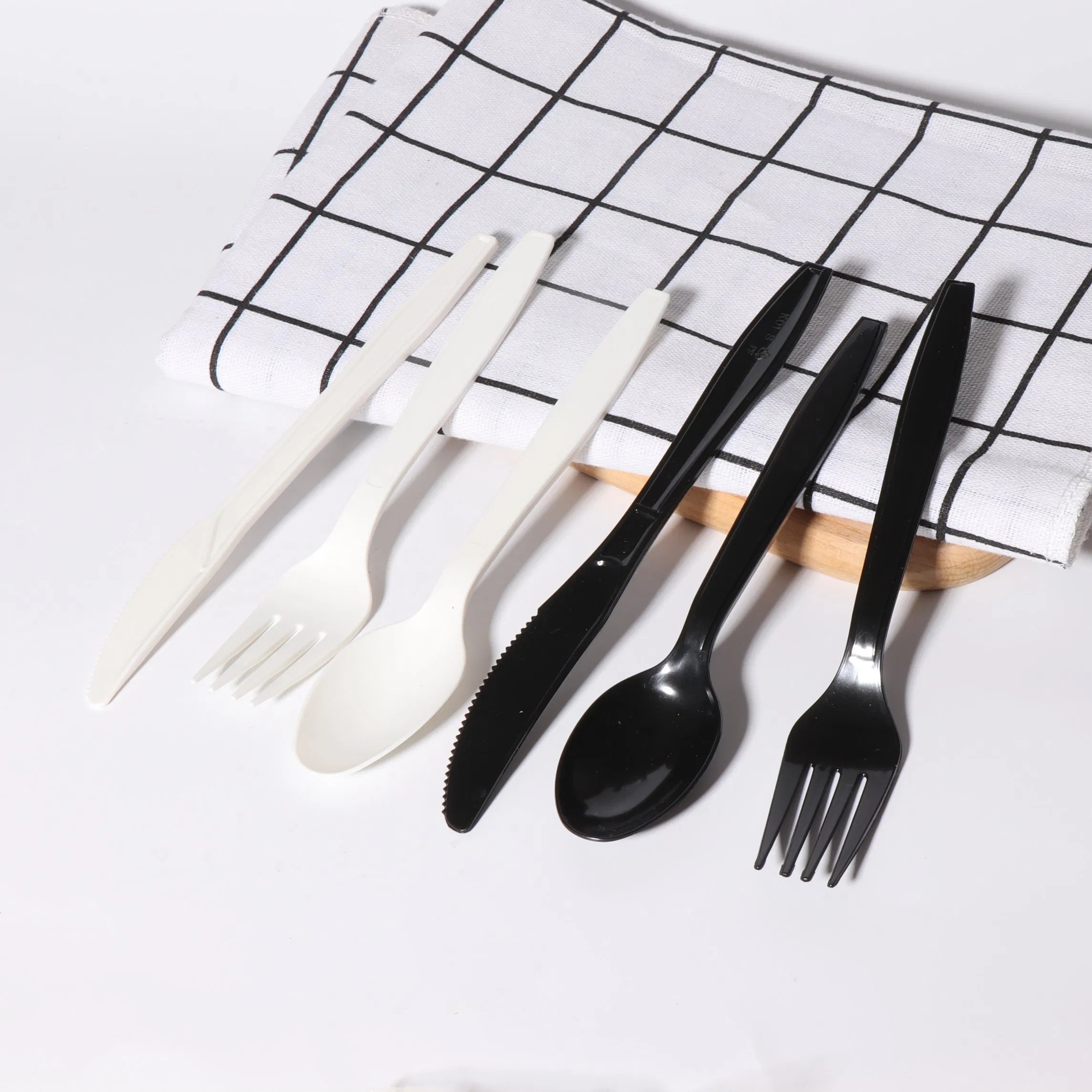 Custom Logo Biodegradable Plastic Cutlery Set Forks and Spoons