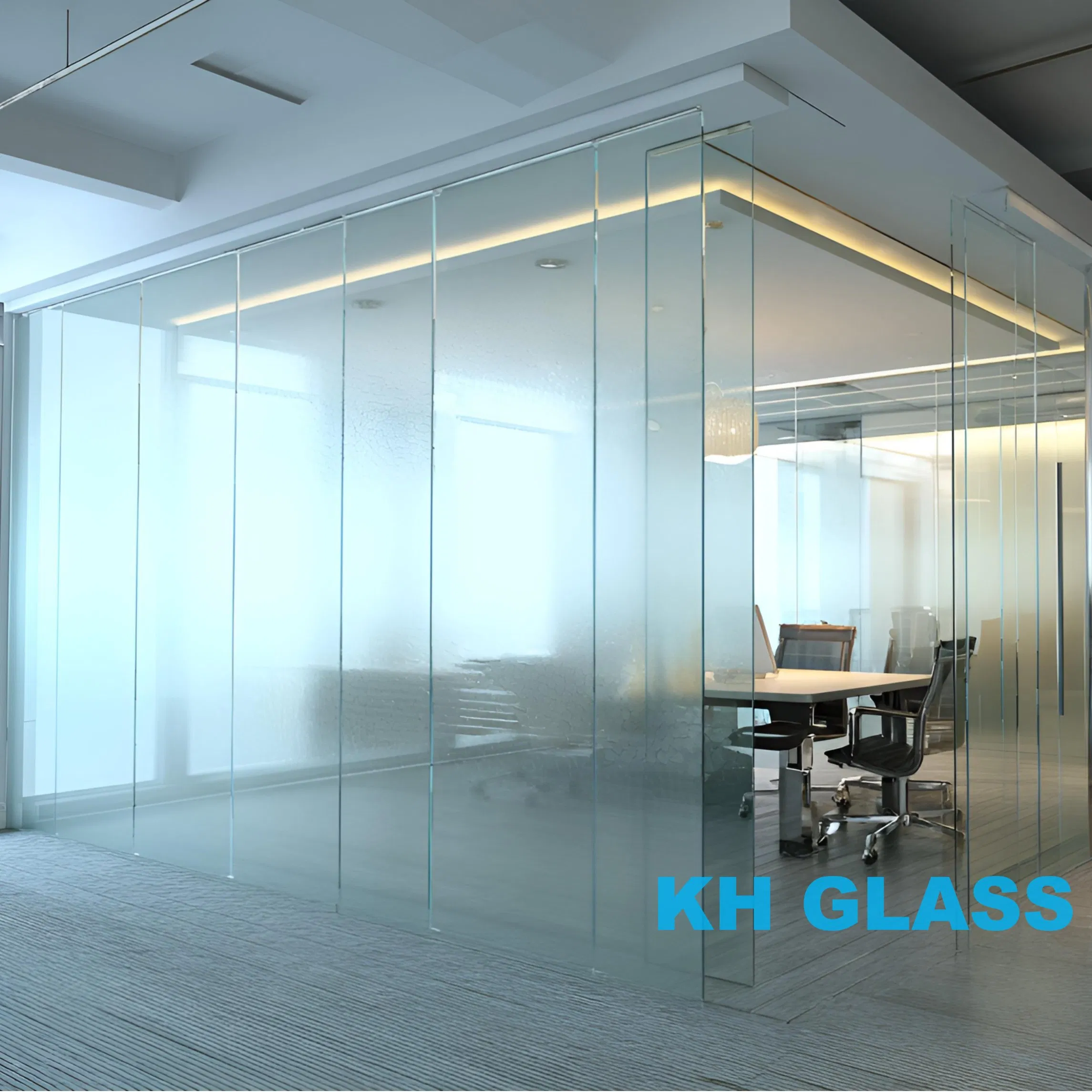Durable Glass Partitions with 25mm Thickness and ISO/CE Certification