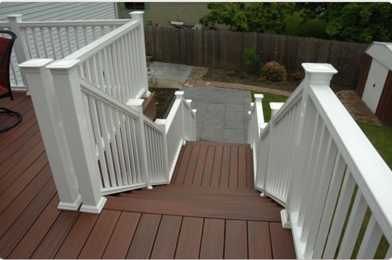 Wood - Plastic Composite Wrappers Around The Edge of The Floor
