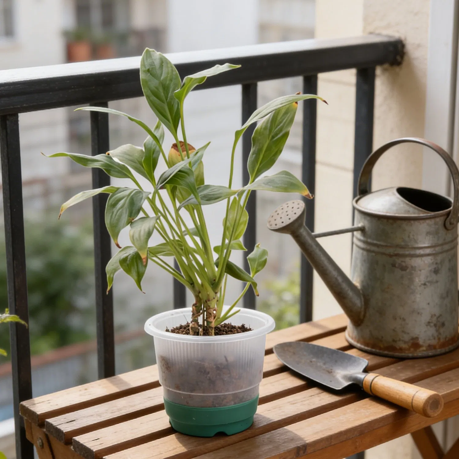 Round Thickened Nursery Pots with Dark Green Base Colorful Simple Design Durable and Reusable Plant Pots