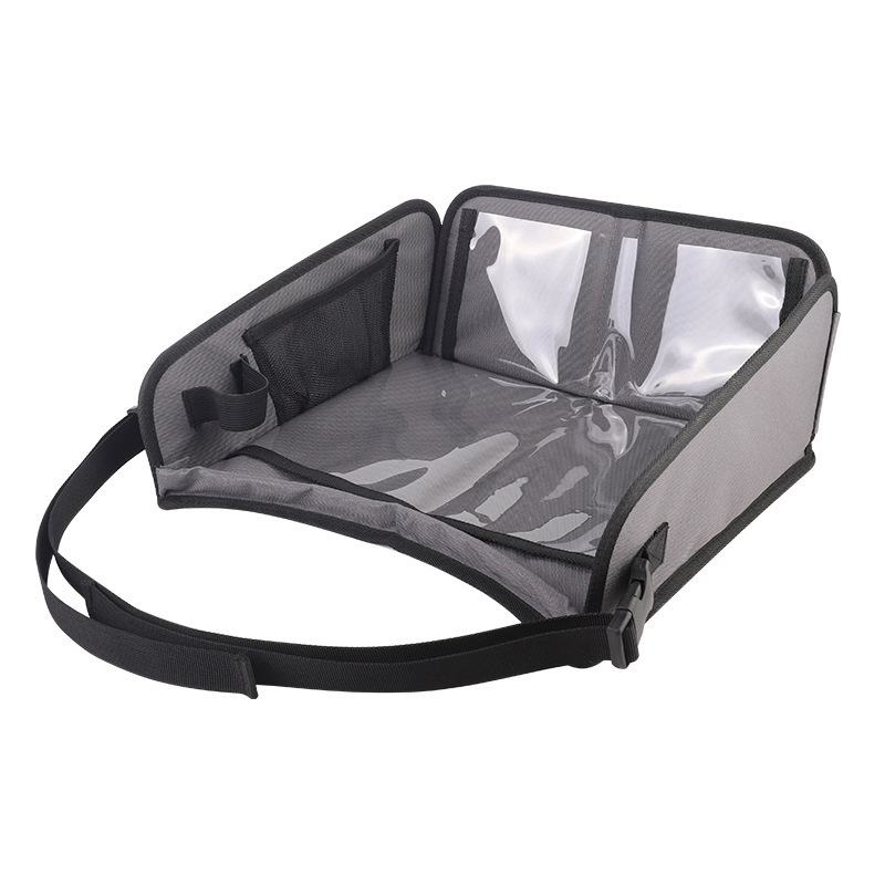 Car Seat Tray for Kids Travel, Car Trays for Kids Roadtrip Essentials, Carseat Table Tray for Kids Road Trip Activities - Toddler Lap Desk Organizer for Airplan