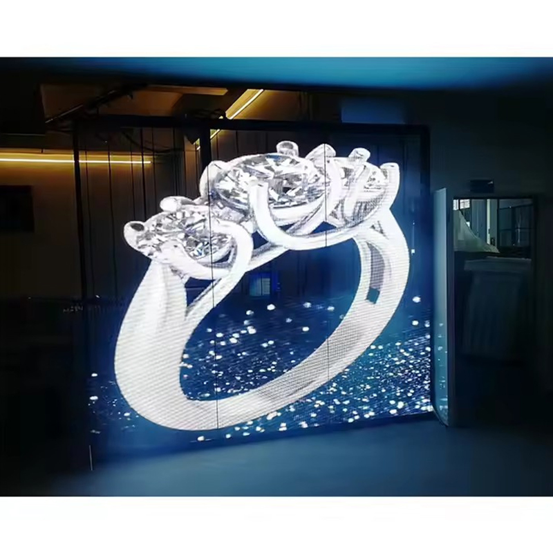 Transparent LED Display Indoor P3.91 P7.8 Shop Window Glass Flexible LED Screen